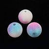 Flocky Plastic Beads KY-Q056-024C-2