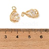 Brass Pave Clear Cubic Zirconia Charms KK-CBA7157-10G-3