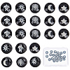 30Pcs 6 Style Handmade Lampwork Beads LAMP-SC0001-22-1