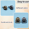 20Pcs 2 Colors Alloy Zipper with D Ring SENE-CY0001-12B-6