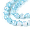 Anti-Tarnish Electroplate Glass Beads Strands GLAA-N010-6mm-05-2