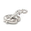 Brass Micro Pave Cubic Zirconia Pendants KK-I380-19P-2