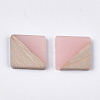 Resin & Walnut Wood Cabochons RESI-S358-90E-2