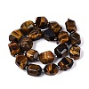 Natural Tiger Eye Beads Strands G-N362-07A-03-3