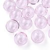 Transparent Blow High Borosilicate Glass Globe Beads X-GLAA-T003-09A-4