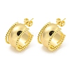 Rack Plating Brass Stud Earrings EJEW-M247-05G-1