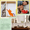 Cat Shape Unfinished Wood Cutouts WOOD-WH0029-48-7
