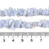 Natural Blue Lace Agate Chip Beads Strands G-E271-73-A-3