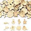 50 Pcs Unfinished Blank Wooden Slices for Painting Arts WOOD-CJC0011-17B-1