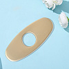Oval Stainless Steel Faucet Hole Covers STAS-WH20001-18A-G-7