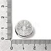 Tibetan Style Alloy Slide Charms Cabochon Settings PALLOY-Q341-04AS-LF-5