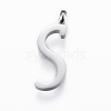 304 Stainless Steel Pendants STAS-F129-S-P-1