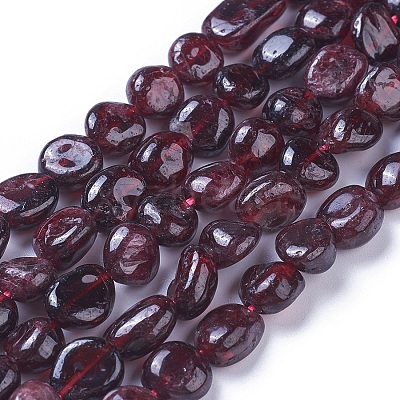 Natural Garnet Beads Strands G-P433-04-1
