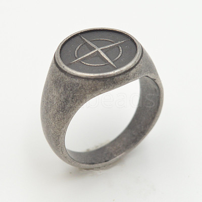 304 Stainless Steel Finger Rings FS-WG5F41B-78-1