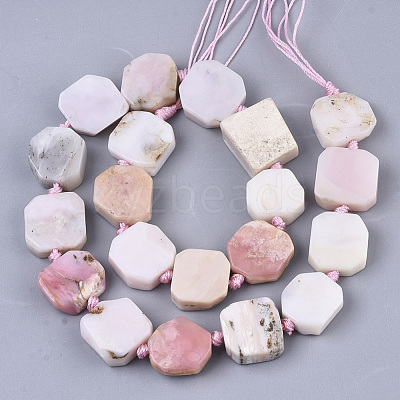Natural Pink Opal Beads Strands G-N326-08-1