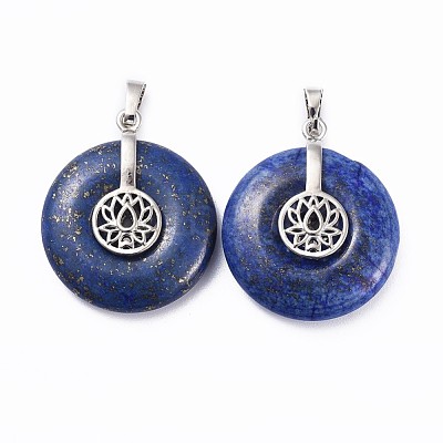 Natural Lapis Lazuli Pendants G-F640-B08-1