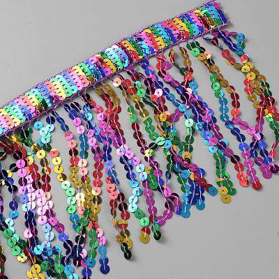 PET Tassel Trim DIY-WH0504-322E-1