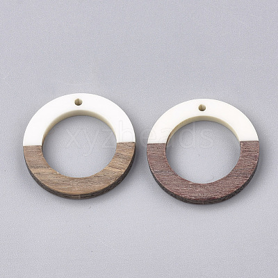 Resin & Walnut Wood Pendants RESI-S358-04A-1