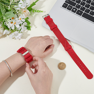 2Pcs Nylon Watch Band DIY-OC0015-17A-1