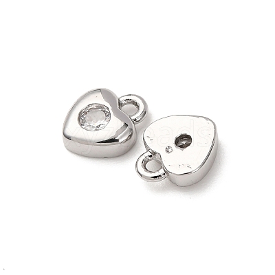 Brass Micro Pave Cubic Zirconia Pendants ZIRC-L105-05C-P-1