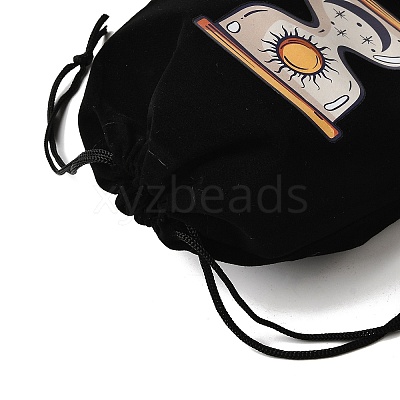 Rectangle Printed Velvet Cloth Packing Pouches ABAG-U006-03D-1