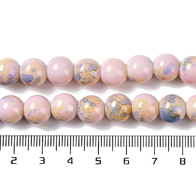 Baking Paint Glass Bead Strands GLAA-H031-01C-15-1
