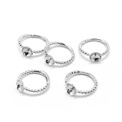Brass Finger Cup Peg Ring Settings LS-KK-L184-58P-1