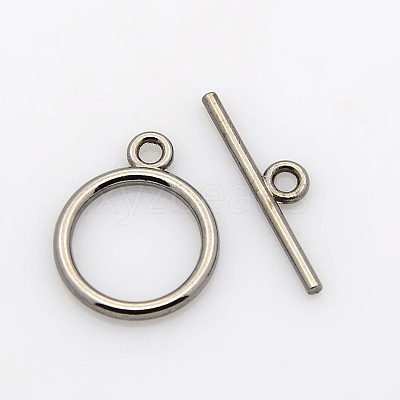 Tibetan Style Toggle Clasps X-TIBE-A12208-B-NR-1