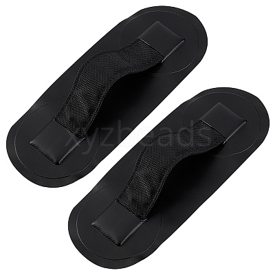 Imitation Leather Grab Handrail with Polyester Strap Handle FIND-WH0126-277-1