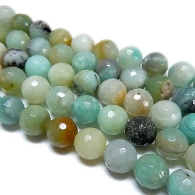 Natural Flower Amazonite Beads X-G-H1431-1-1