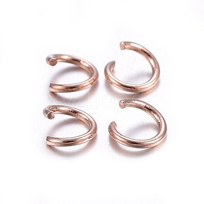 304 Stainless Steel Open Jump Rings X-STAS-O107-06RG-A-1