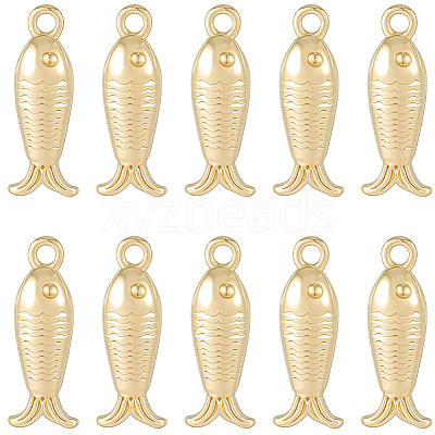 10Pcs Brass Charms KK-SC0007-48-1