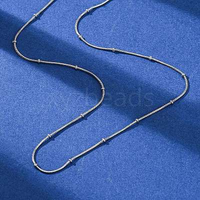 0.9MM 304 Stainless Steel Satellite Chain Necklaces NJEW-T016-21B-P-1
