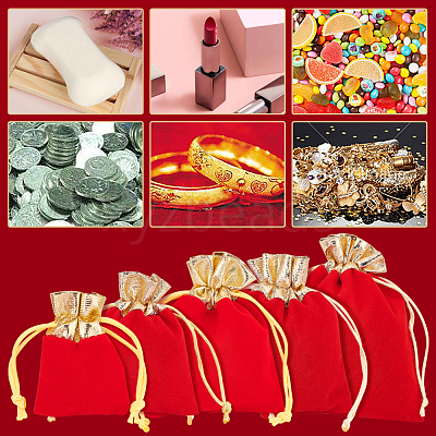 5 Style Velvet Packing Pouches TP-PH0001-16-1