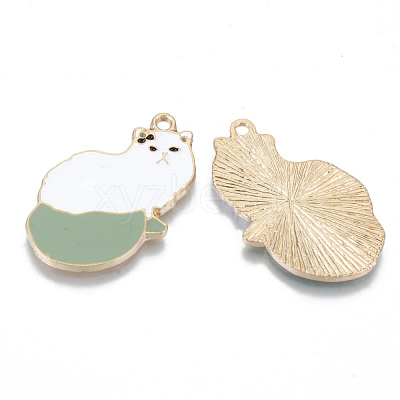 Alloy Enamel Pendants ENAM-T011-34KC-RS-1