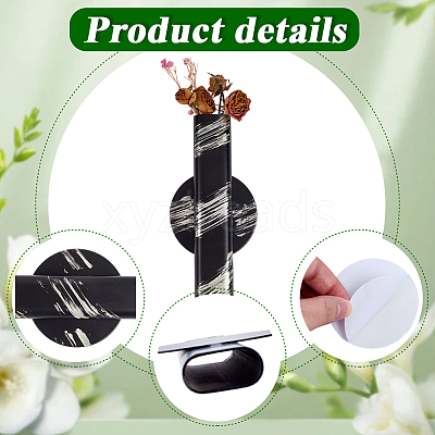 Iron Self Adhesive Flower Vases AJEW-WH20020-431A-1