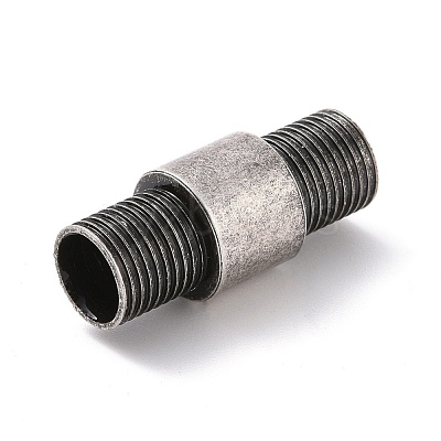 Tibetan Style PVD Vacuum Plating 304 Stainless Steel Magnetic Clasps with Glue-in Ends STAS-G276-30AS-1