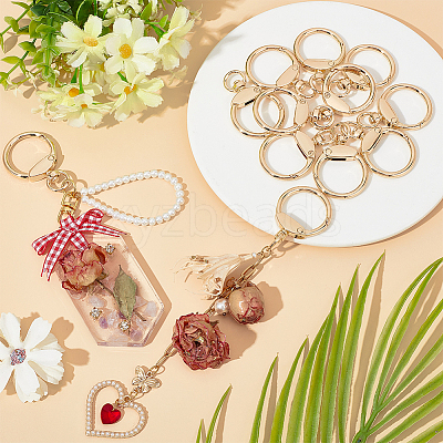 12Pcs Alloy Swivel Clasp FIND-SC0010-10KCG-1