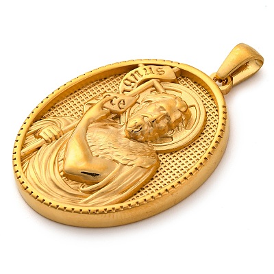 Religion Golden Tone 304 Stainless Steel Pendants STAS-K289-01G-06-1