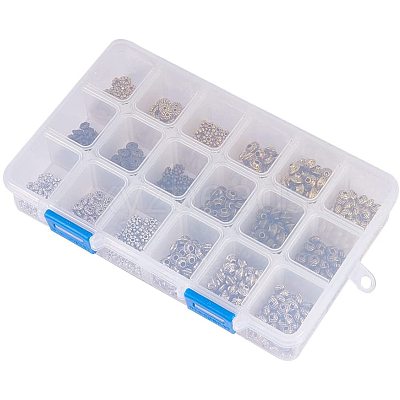 Zinc Alloy Spacer Beads PALLOY-PH0012-28-WH-1