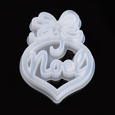 Christmas DIY Heart with Word Noel Silicone Molds DIY-L021-64-1