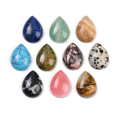 Natural & Synthetic Mixed Gemstone Cabochons G-H094-01A-1