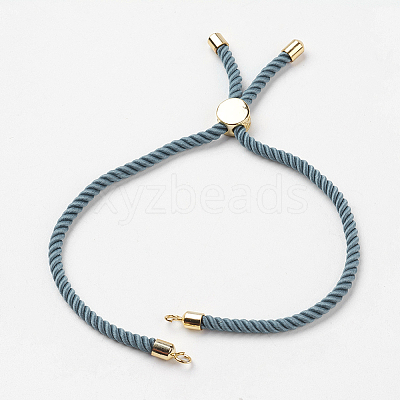 Nylon Twisted Cord Bracelet Making MAK-K007-02G-1