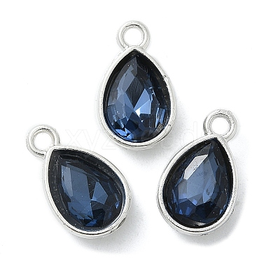 Alloy Glass Charms PALLOY-T028-7x10mm-13-1