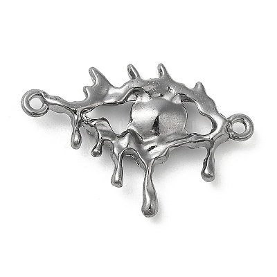 Alloy Jet Rhinestone Pendants PALLOY-P294-01B-02-1
