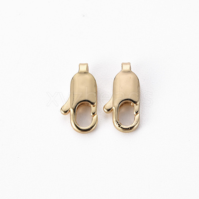 Brass Lobster Claw Clasps KK-Q765-004-NF-1