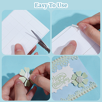 8Sheets 2 Styles EVA Self-adhesive Stickers STIC-GF0001-41-1