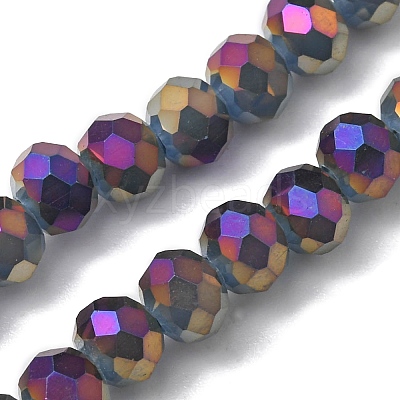 Electroplate Glass Beads Strands EGLA-A034-J6mm-G03-1
