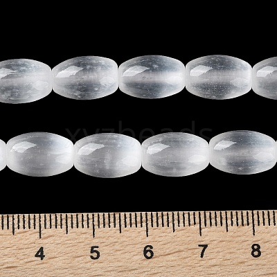Macaron Color Natural Selenite Beads Strands X1-G-B102-A01-09-1