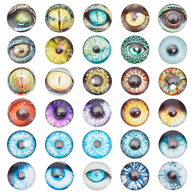 1 Bag Glass Cabochons GGLA-PH0001-44-1